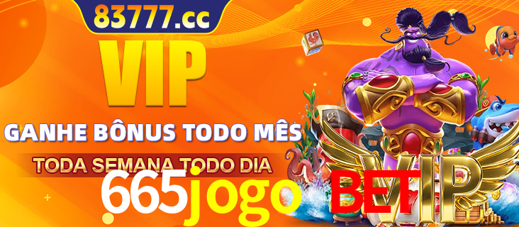 Banner promocional do 665jogo bet oferecendo 100% de recompensas adicionais contínuas para quem fizer o login diário (Daily sign-in), com um mascote de coelho.